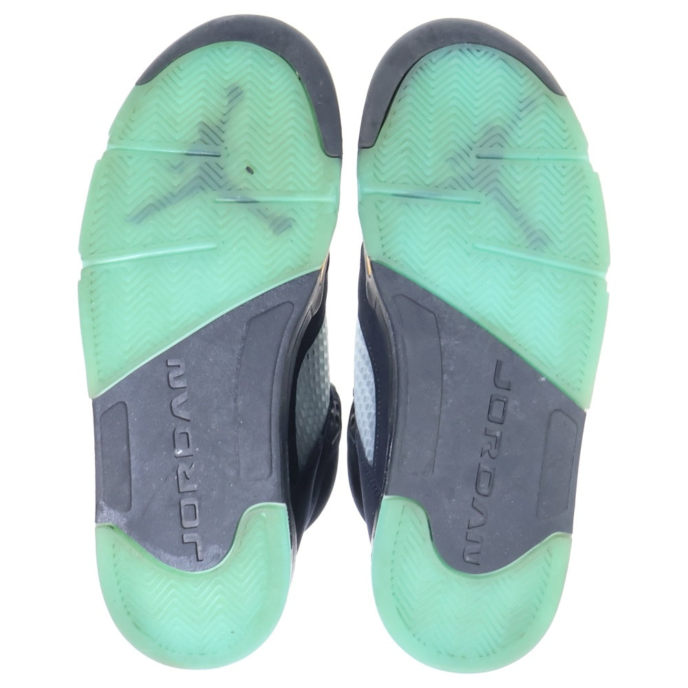 NIKE(ナイキ) AIR JORDAN 5 RETRO Aqua エアジョーダン5 アクア ハイカットスニーカーシューズ ブラック US10/28cm DD0587-047
