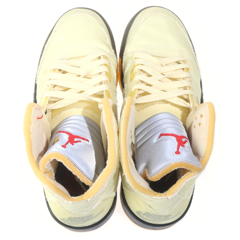 NIKE(ナイキ) ×AIR JORDAN 5 RETRO SP SAIL DH8565-100 オフホワイト エアジョーダン5 レトロ セイル ハイカットスニーカー アイボリー US8/26cm