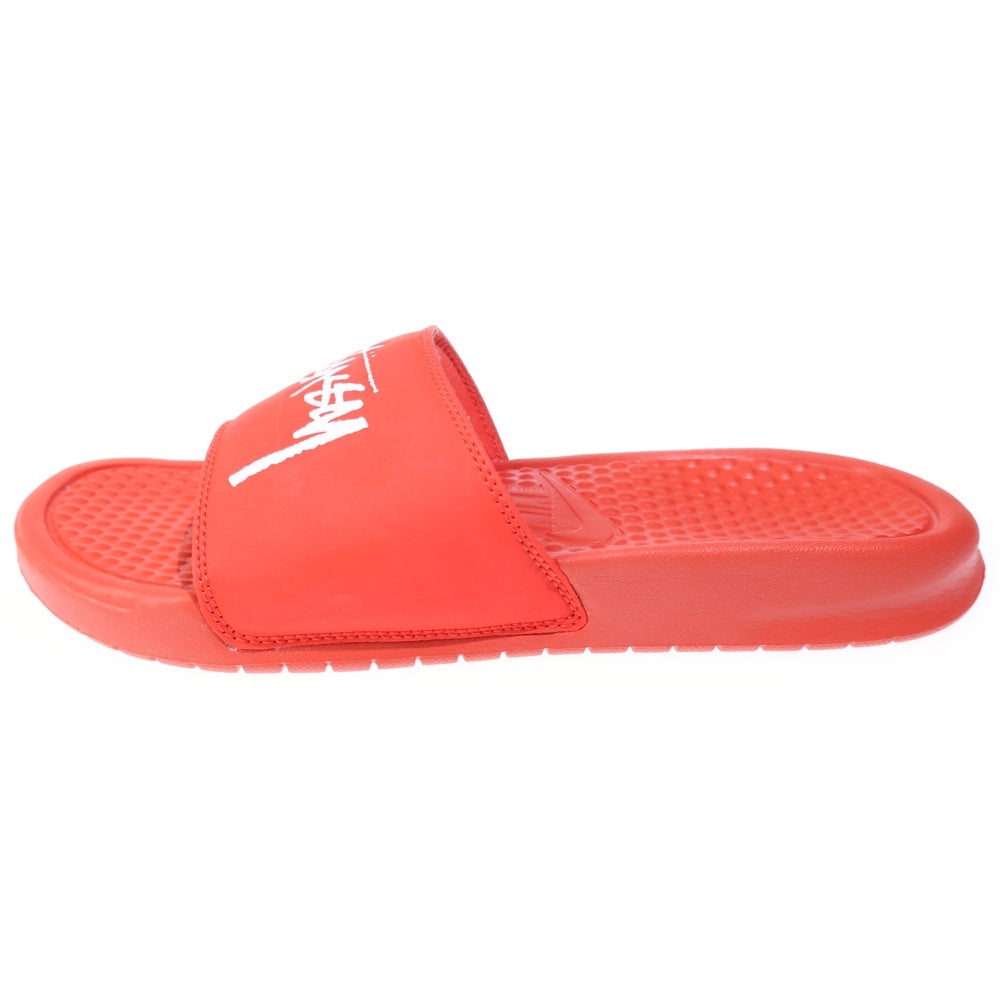 NIKE(ナイキ) ×STUSSY BENASSI SLIDE CW2787-600 ステューシー ベナッシ スライドサンダル レッド US7/25cm
