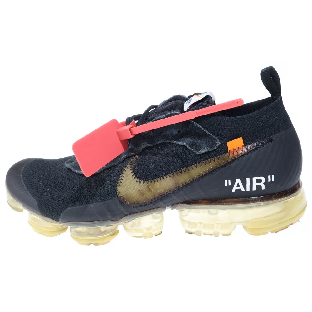 NIKE(ナイキ) ×OFF-WHITE AIR VAPORMAX FLYKNIT AA3831-002 オフホワイト エアヴェイパーマックス フライニット ローカットスニーカー ブラック US12/30cm