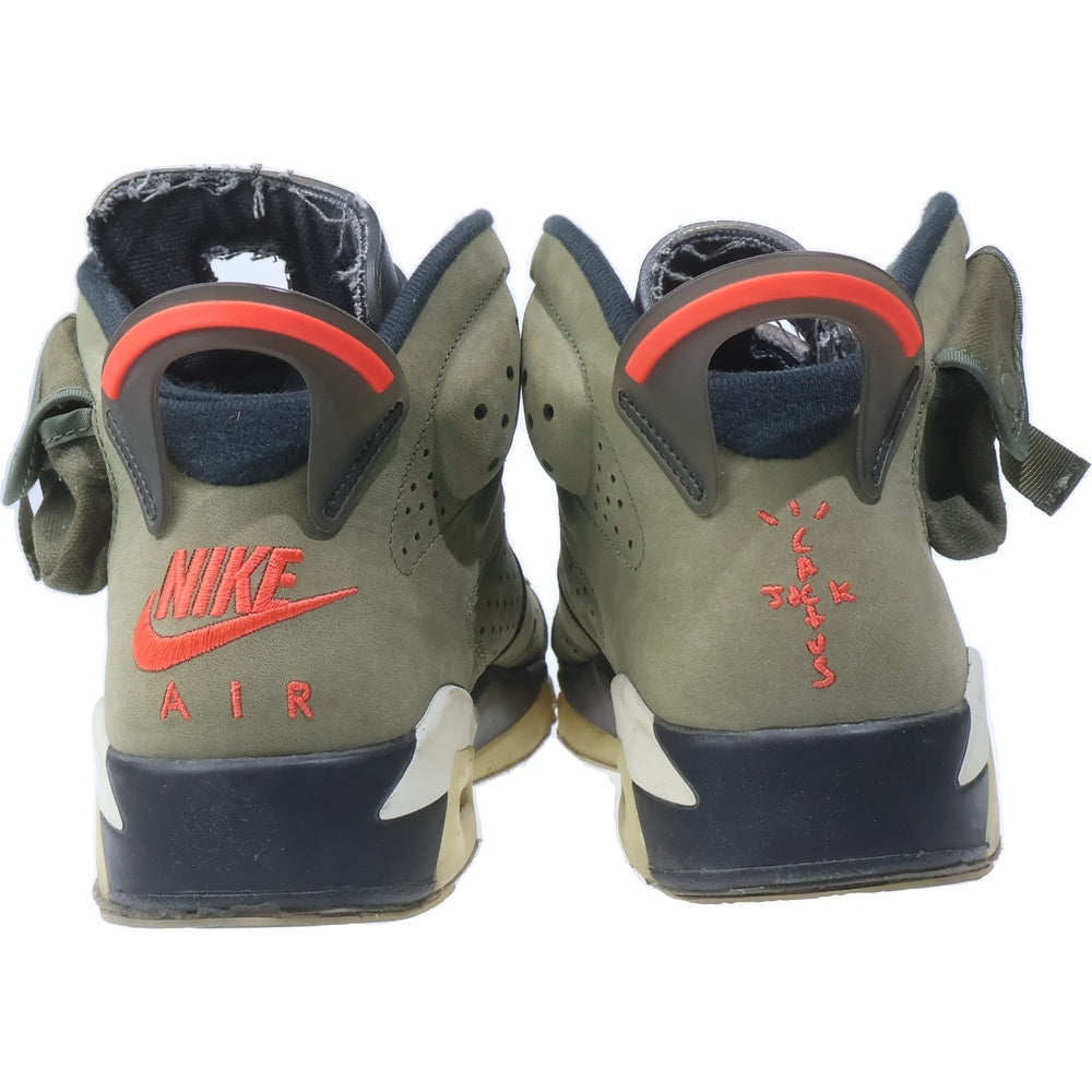 NIKE(ナイキ) ×TRAVIS SCOTT AIR JORDAN 6 RETRO SP CN1084-200 トラヴィス スコット エアジョーダン6 ハイカットスニーカー カーキ US9/27cm