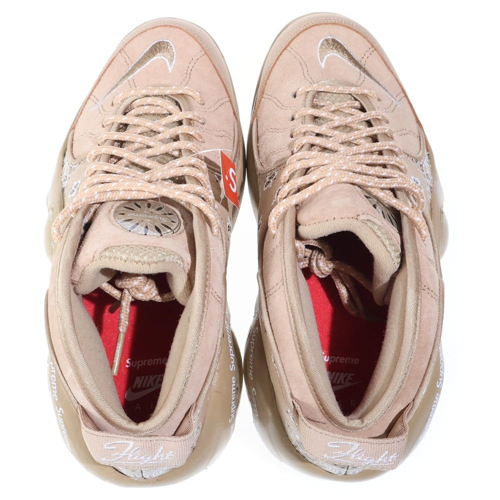NIKE(ナイキ) ×AIR ZOOM FLIGHT 95 SP TAN DJ8604-200 シュプリーム エアズームフライト95 ハイカットスニーカー ベージュ US7/25cm