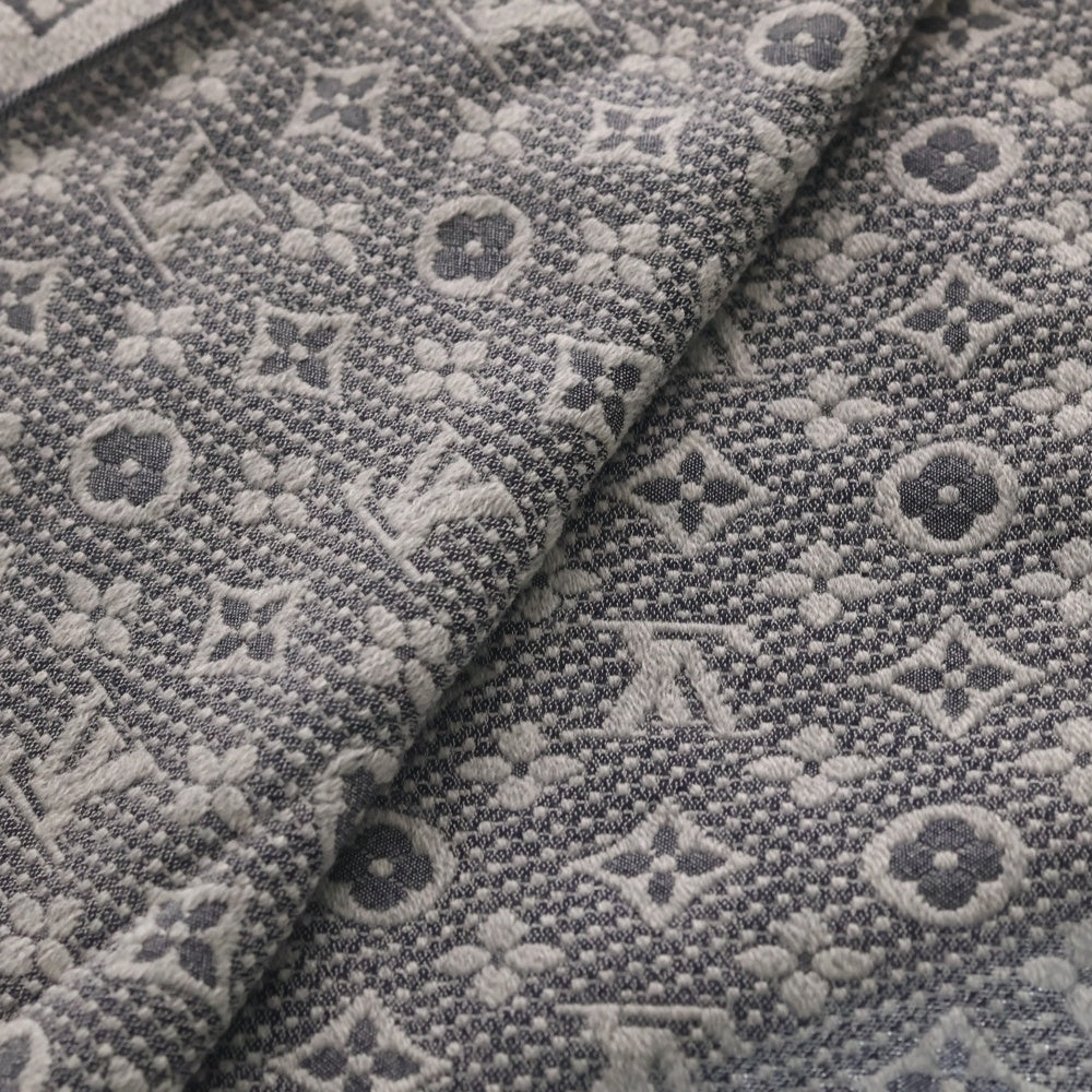 LOUIS VUITTON(ルイヴィトン) エシャルプ モノグラムクラシック フリンジ マフラー ストール グレー M70932 IS1220 レディース