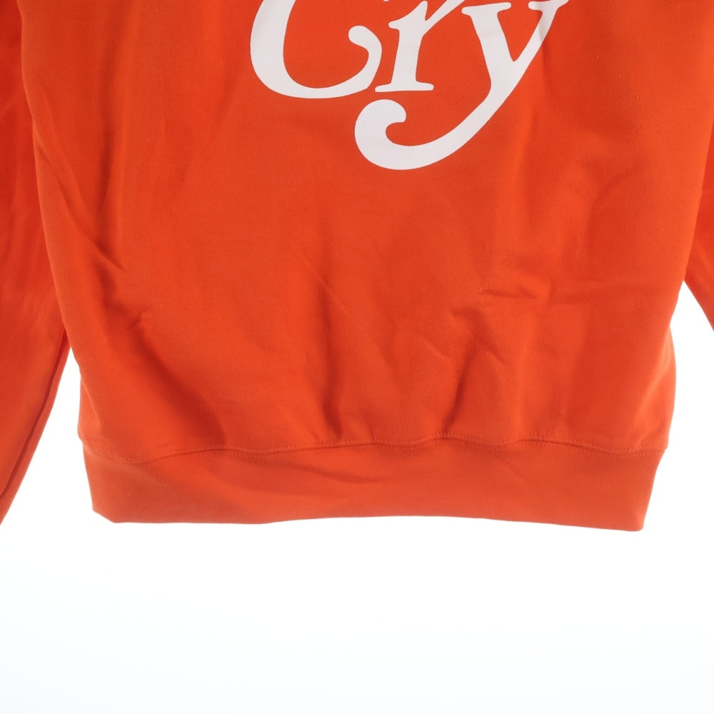 Girls Don't Cry(ガールズドントクライ) ×CARROTS ×Champion キャロッツ チャンピオン ロゴプリント スウェット プルオーバーパーカー オレンジ
