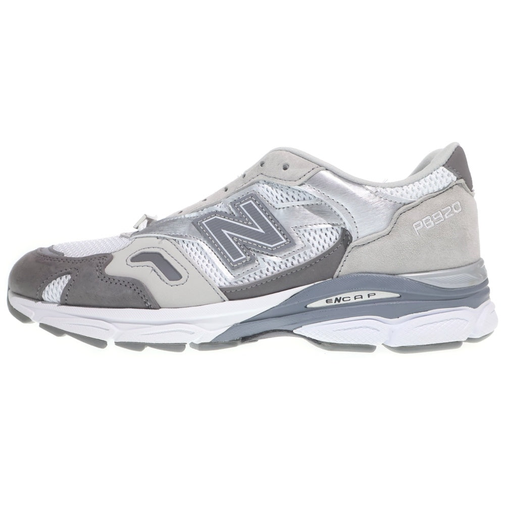 New Balance(ニューバランス) ×PAPERBOY ×BEAMS 920 ペーパーボーイ ビームス ローカットスニーカー グレー/ホワイト US8/26cmM920PPB