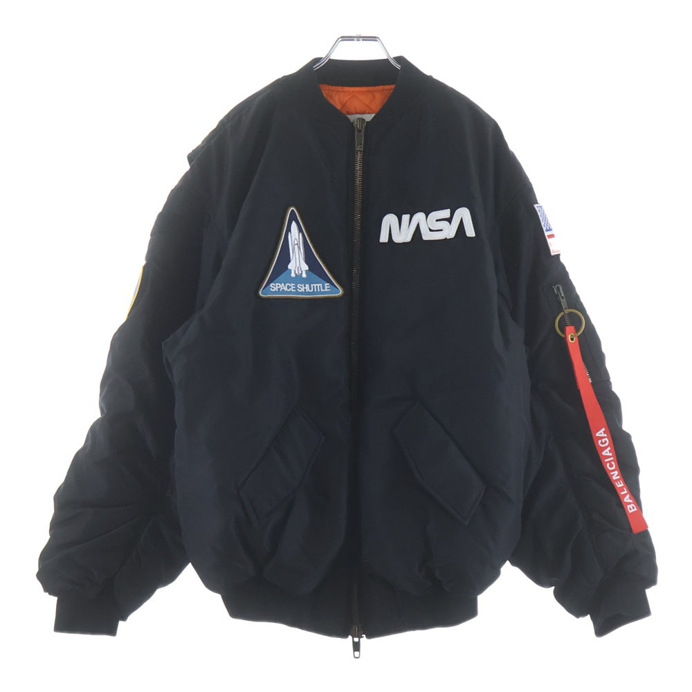 BALENCIAGA(バレンシアガ) NASA ジップアップ オーバーサイズボンバージャケット ブラック 663056 TYD31