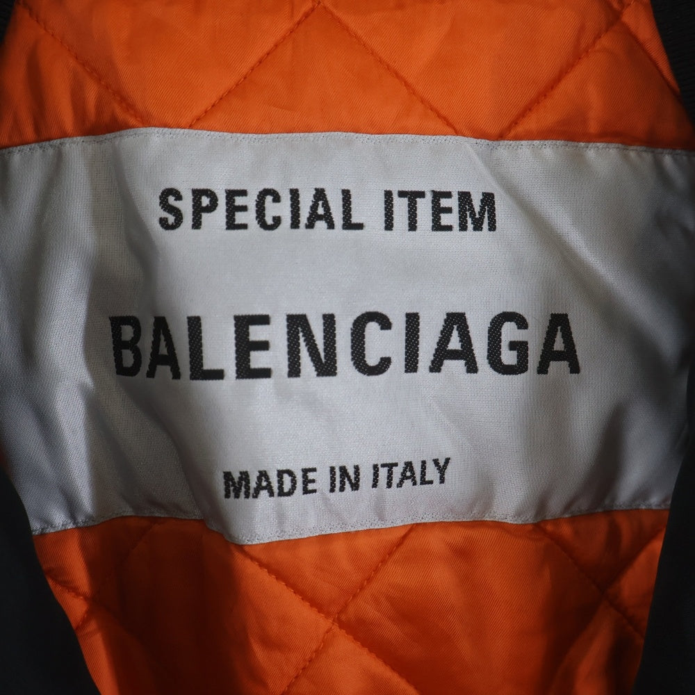 BALENCIAGA(バレンシアガ) NASA ジップアップ オーバーサイズボンバージャケット ブラック 663056 TYD31