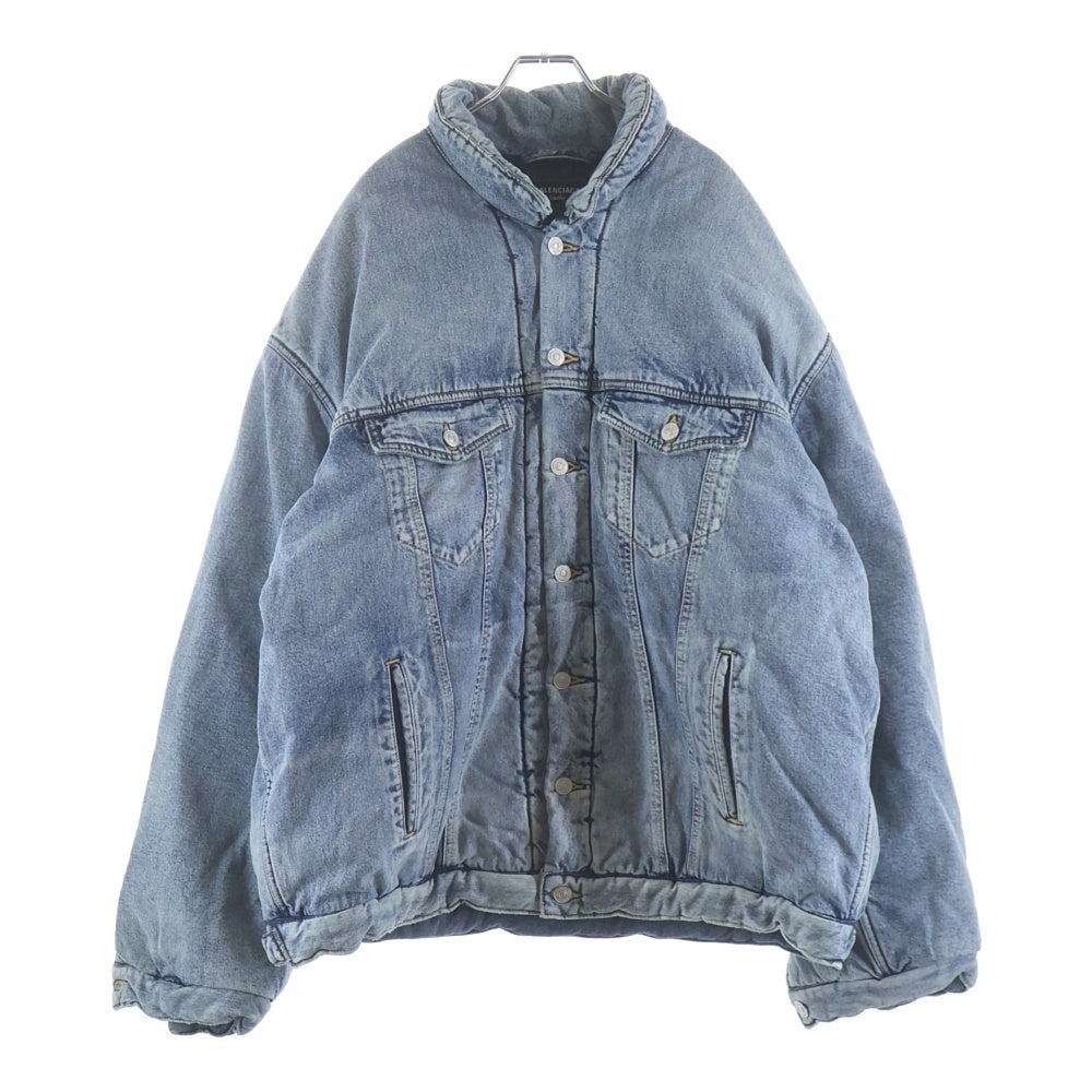 BALENCIAGA(バレンシアガ) 22AW OVERSIZED PADDED DENIM JACKET オーバーサイズ パデッド デニム ジャケット 中綿 ブルゾン インディゴ 681689 TJW92