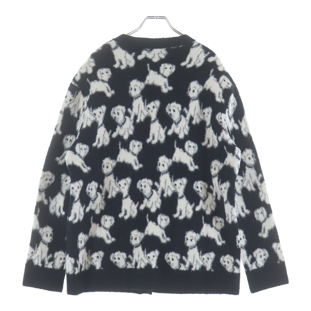 CELINE(セリーヌ) 22SS AMY DORIAN 2A51W531Q ジャガード総柄カーディガン ブラック