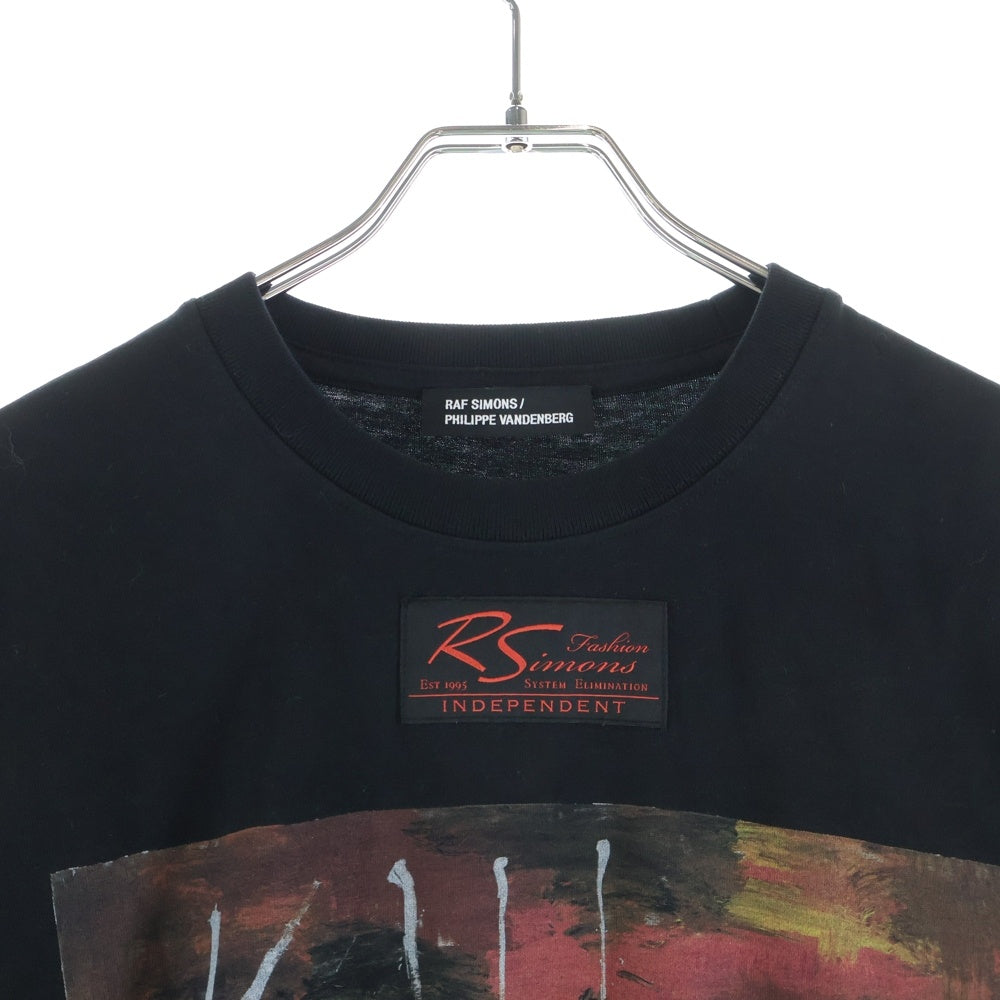 RAF SIMONS(ラフシモンズ) 23SS Oversized T-shirt Kill them all 半袖 プリントTシャツ ブラック 231-137A
