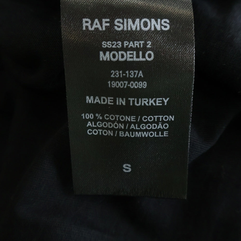 RAF SIMONS(ラフシモンズ) 23SS Oversized T-shirt Kill them all 半袖 プリントTシャツ ブラック 231-137A