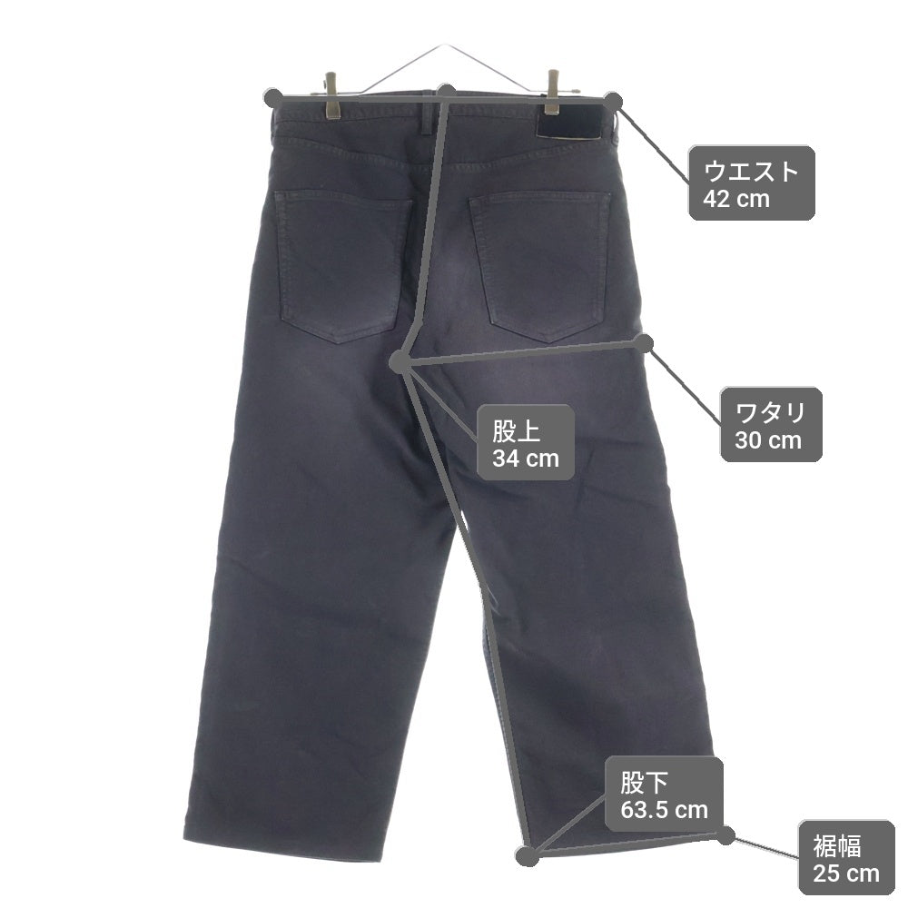 VISVIM(ヴィスヴィム) 25SS FLUXUS 01 EX WIDE G.CORDS フルクサス ワイド ジャーマン ワイドパンツ ブラック 0125105008001