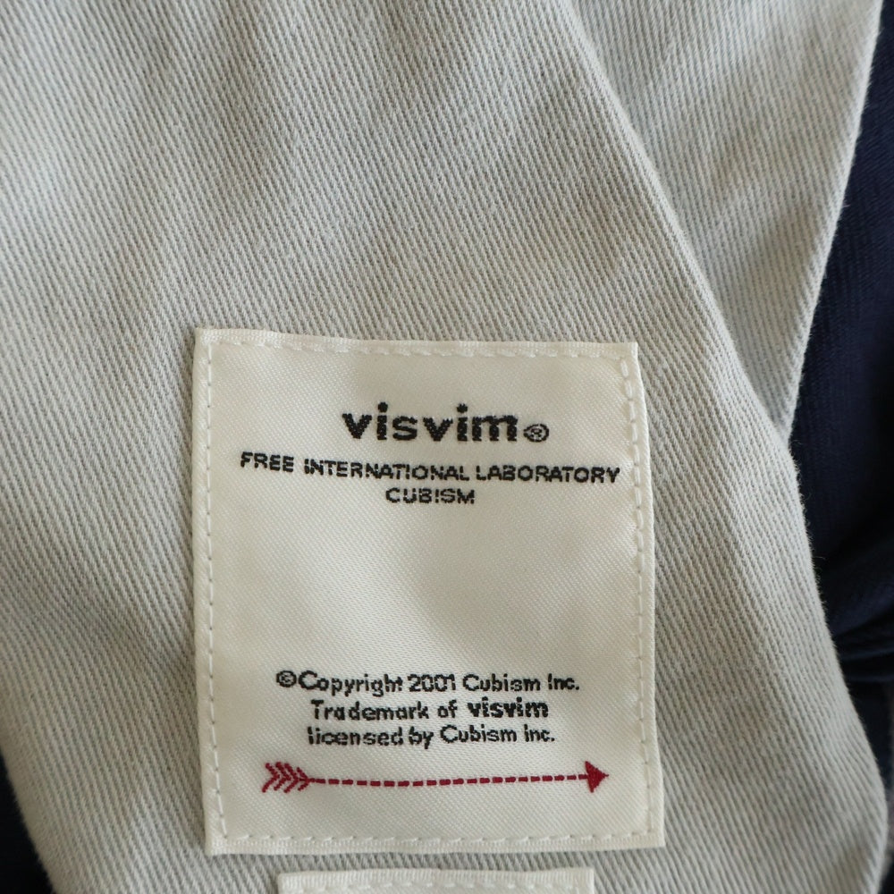 VISVIM(ヴィスヴィム) 23SS KAFKA BRACES PANTS カフカ ブレイシズ パンツ ネイビー 0123105008011