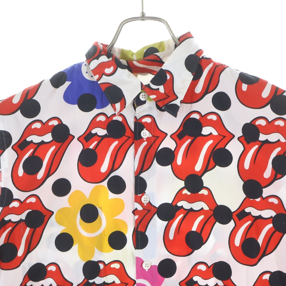 COMME des GARCONS HOMME PLUS(コムデギャルソンオムプリュス) 06SS ×Rolling Stones ローリングストーンズ 総柄 半袖シャツ マルチ PQ-B028