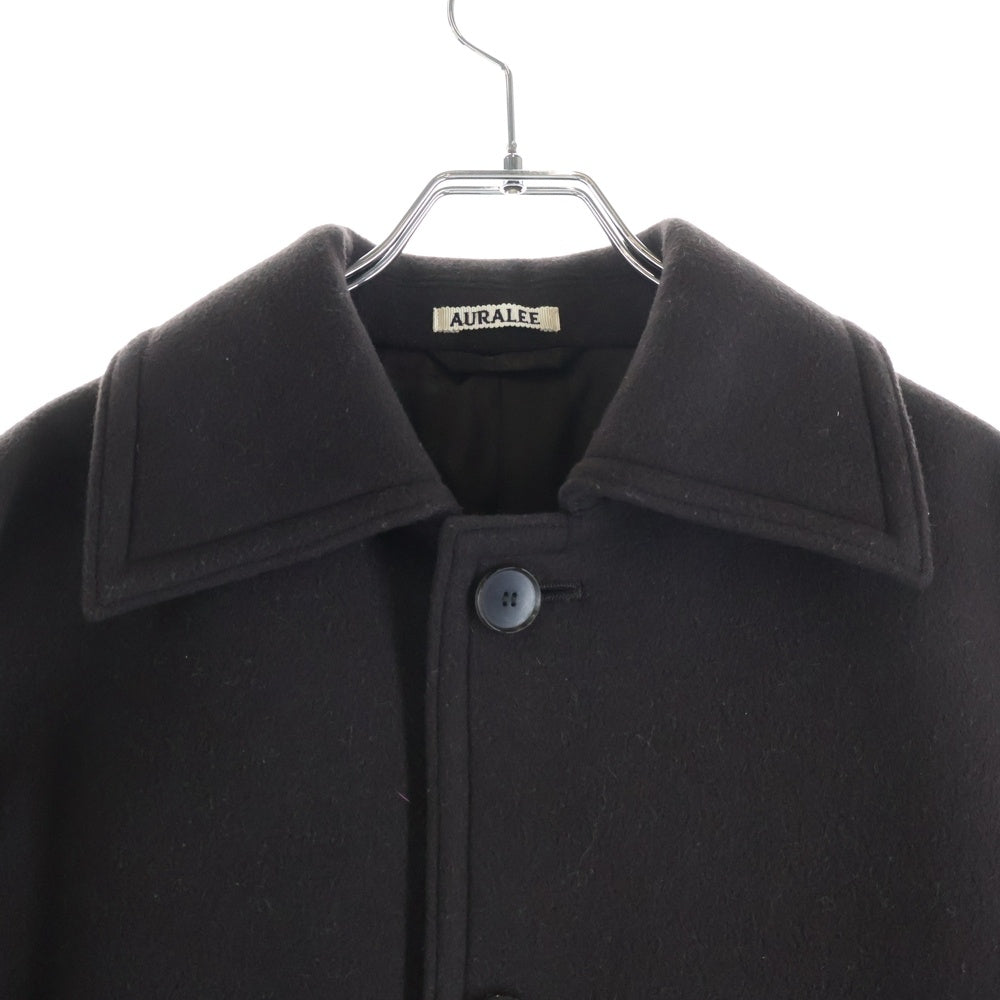 AURALEE(オーラリー) 21AW DOUBLE CLOTH LIGHT MELTON HALF COAT ダブル クローズ ライトメルトン ハーフコート レディース ブラウン A21AC04LM