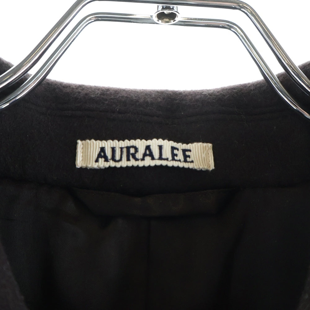 AURALEE(オーラリー) 21AW DOUBLE CLOTH LIGHT MELTON HALF COAT ダブル クローズ ライトメルトン ハーフコート レディース ブラウン A21AC04LM