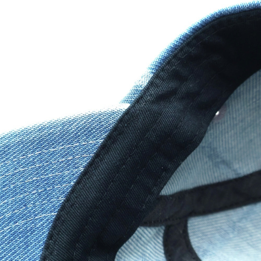 SUPREME(シュプリーム) 20AW Logo Stripe Jacquard Denim Camp Cap ロゴストライプジャガードデニムキャンプキャップ 帽子 インディゴ