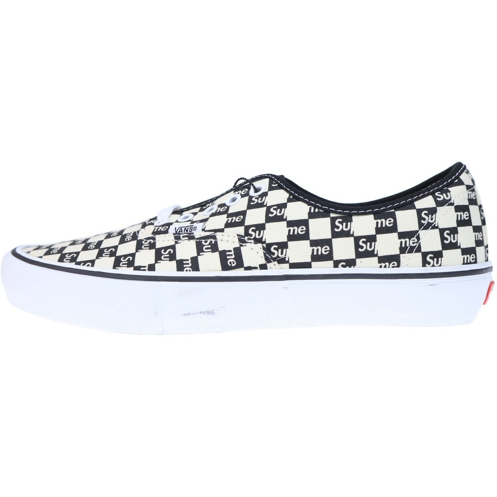 VANS(ヴァンズ) 16AW ×Authentic Checker Logo バンズ オーセンティック チェックロゴ ローカットスニーカー シューズ ブラック/ホワイト US11/29cm VN000Q0DJLW