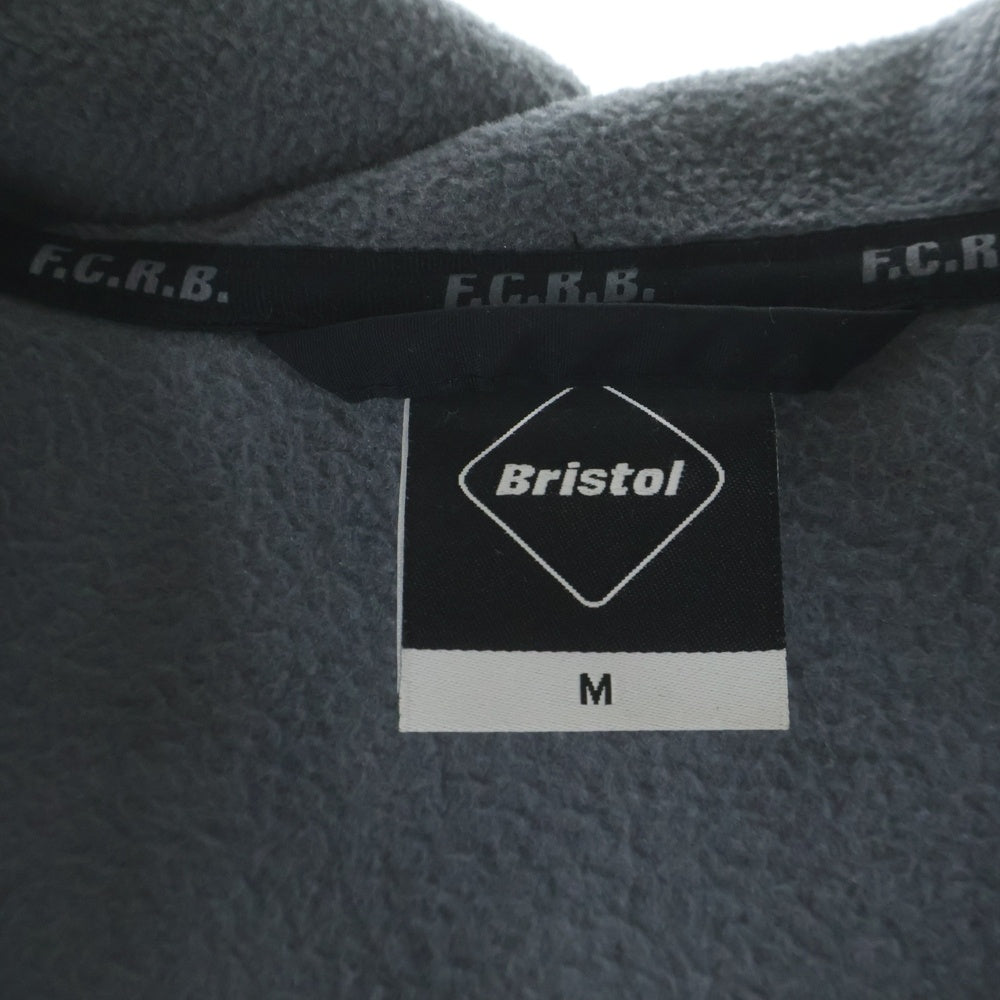 F.C.R.B./F.C.Real Bristol/FCRB(エフシーアールビー/エフシーレアルブリストル) 16SS POLARTEC FLEECE HYBRID BLOUSON ポーラテック フリース フーデッドジャケット グレー/ブラック FCRB-167020