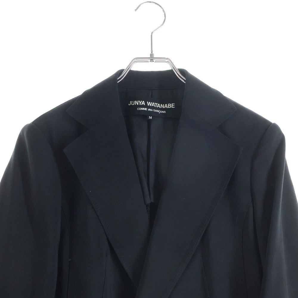JUNYA WATANABE COMME des GARCONS(ジュンヤワタナベ コムデギャルソン) ウール ポリステッチ 1B テーラードジャケット ブラック JE-J066