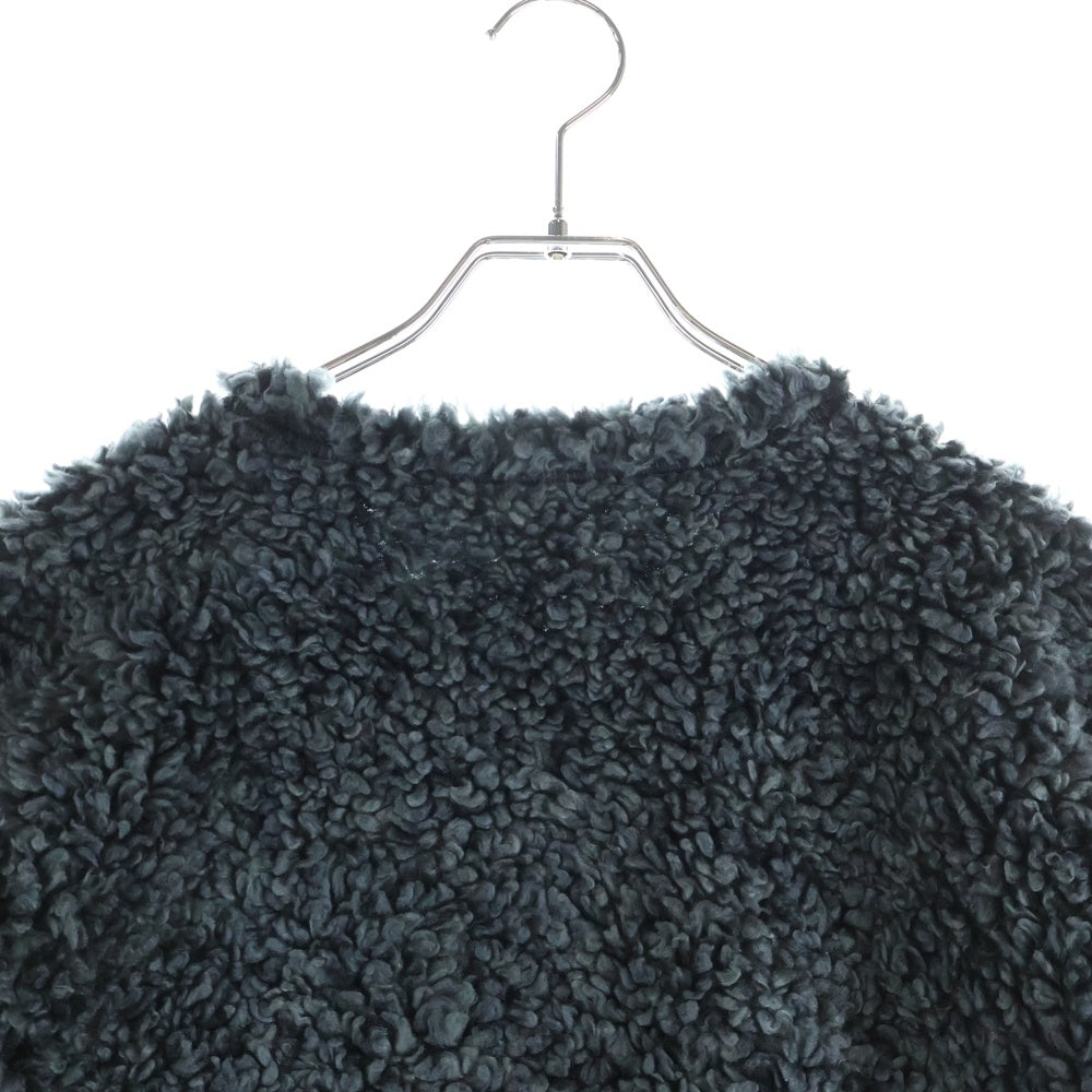 SUPREME(シュプリーム) 23SS High Pile Fleece Pullover ハイパイル ボア クルーネック スウェットトレーナー フリース ブラック NT02307I