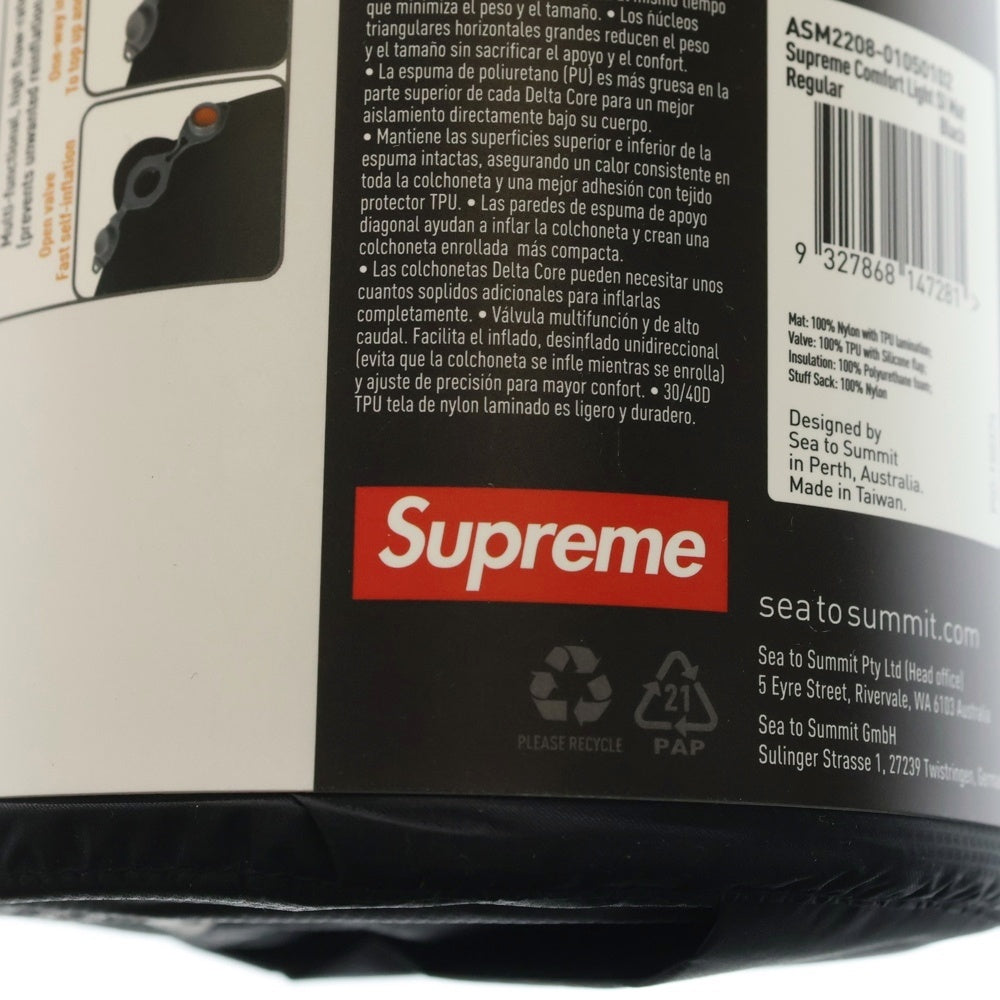 SUPREME(シュプリーム) 21SS Sea to Summit Self Inflating Sleeping Mat シートゥサミット セルフ インフラッティング スリーピングマット ブラック