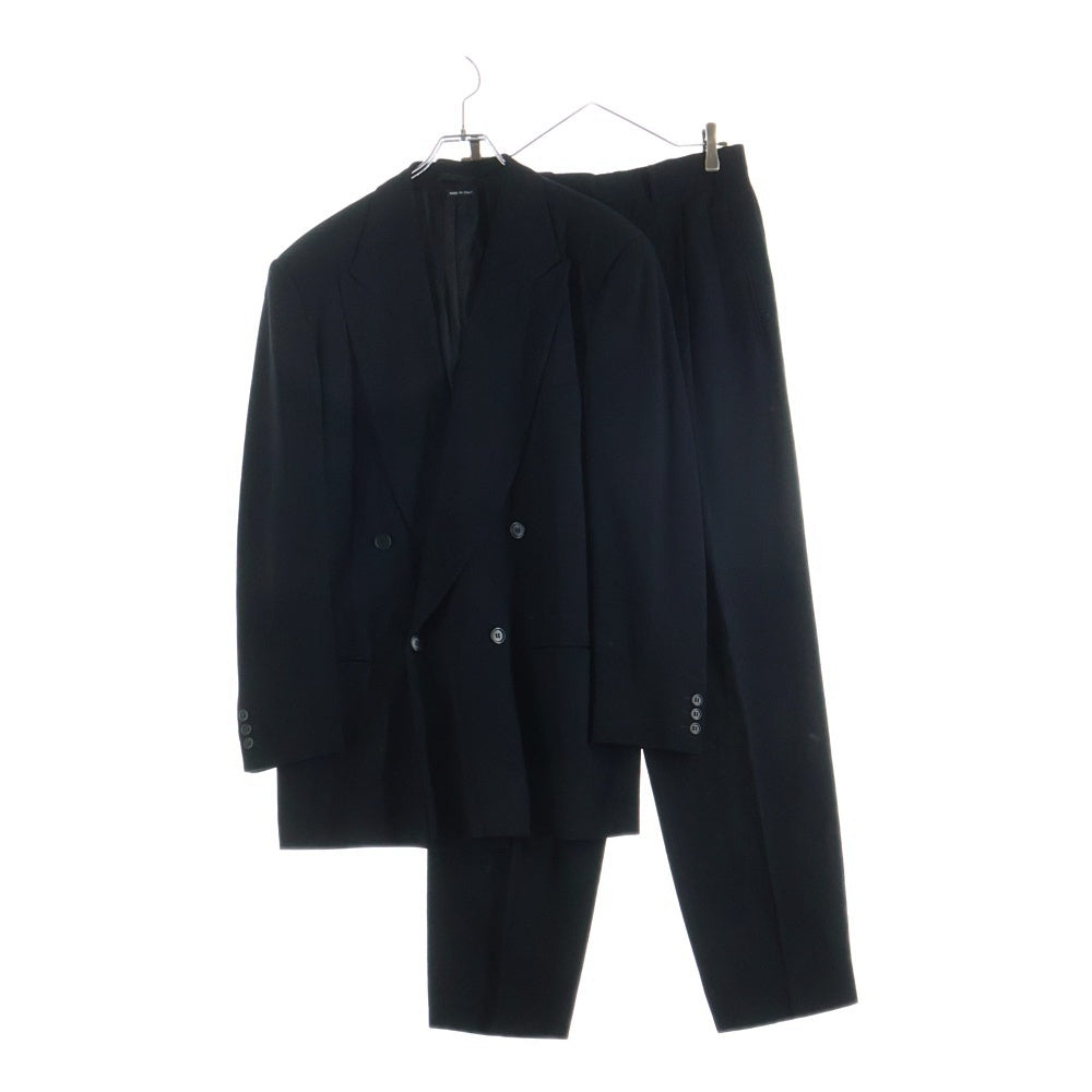 GIORGIO ARMANI(ジョルジオアルマーニ) ウール テーラードジャケット スラックス セットアップスーツ ブラック