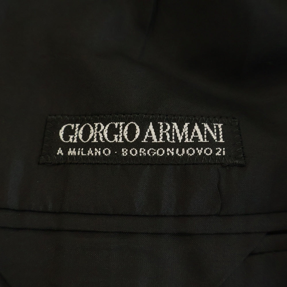GIORGIO ARMANI(ジョルジオアルマーニ) ウール テーラードジャケット スラックス セットアップスーツ ブラック