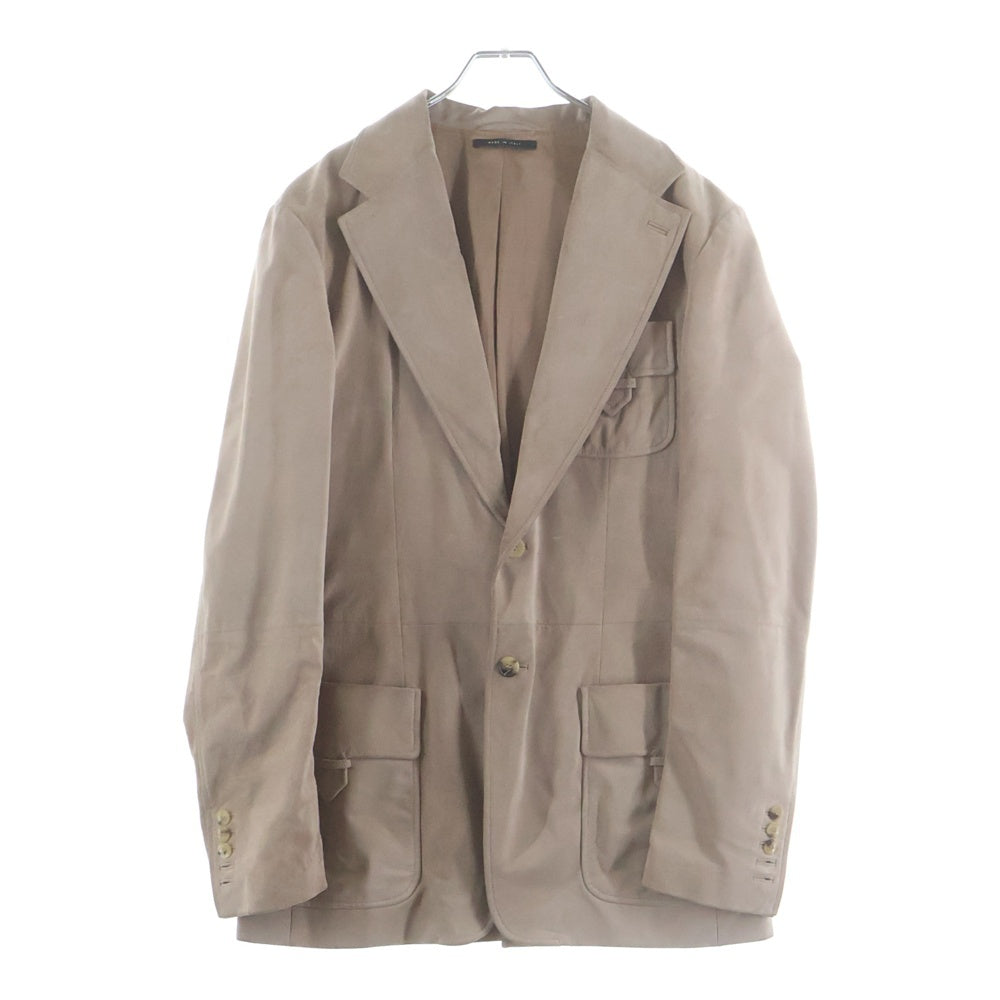 GUCCI(グッチ) ピッグレザー スウェード2Bテーラードジャケット ピンク 141223 XC066
