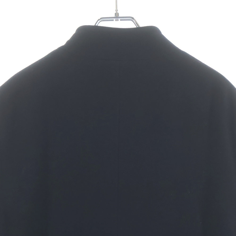 GIORGIO ARMANI(ジョルジオアルマーニ) ノーカラー ウールロングコート ジャケット イタリア製 ブラック