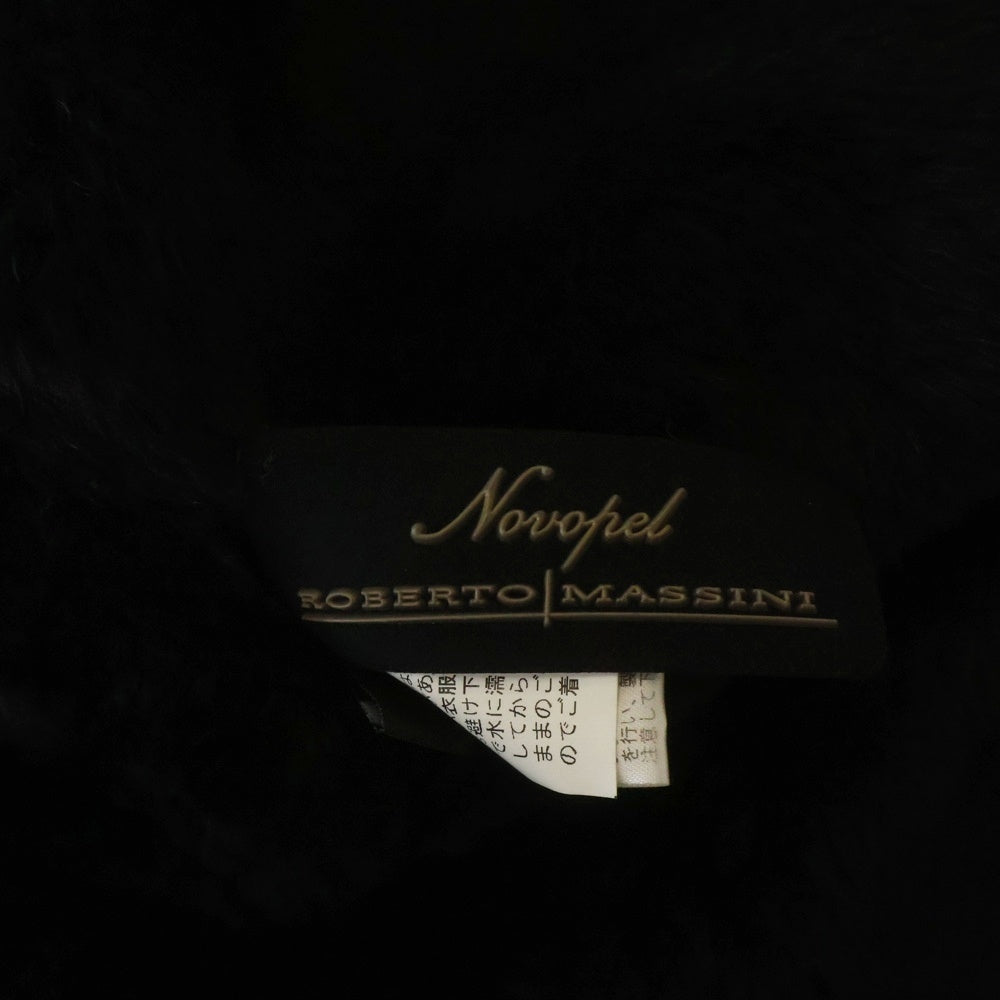 NO BRAND(ノーブランド) roberto massini ロベルトマッシーニ ムートンジャケット コート ブラック レディース