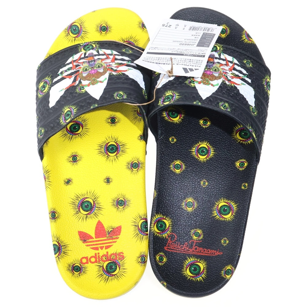 adidas(アディダス) ADILETTE TANAAMI アディレッタ タナアミ サンダル US9/27.5cm ブラック/イエロー