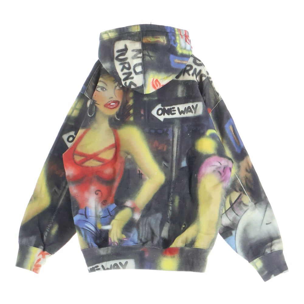 SUPREME(シュプリーム) 21AW Lady Pink Hooded Sweatshirt レディーピンク 総柄 プルオーバー スウェットパーカー マルチ