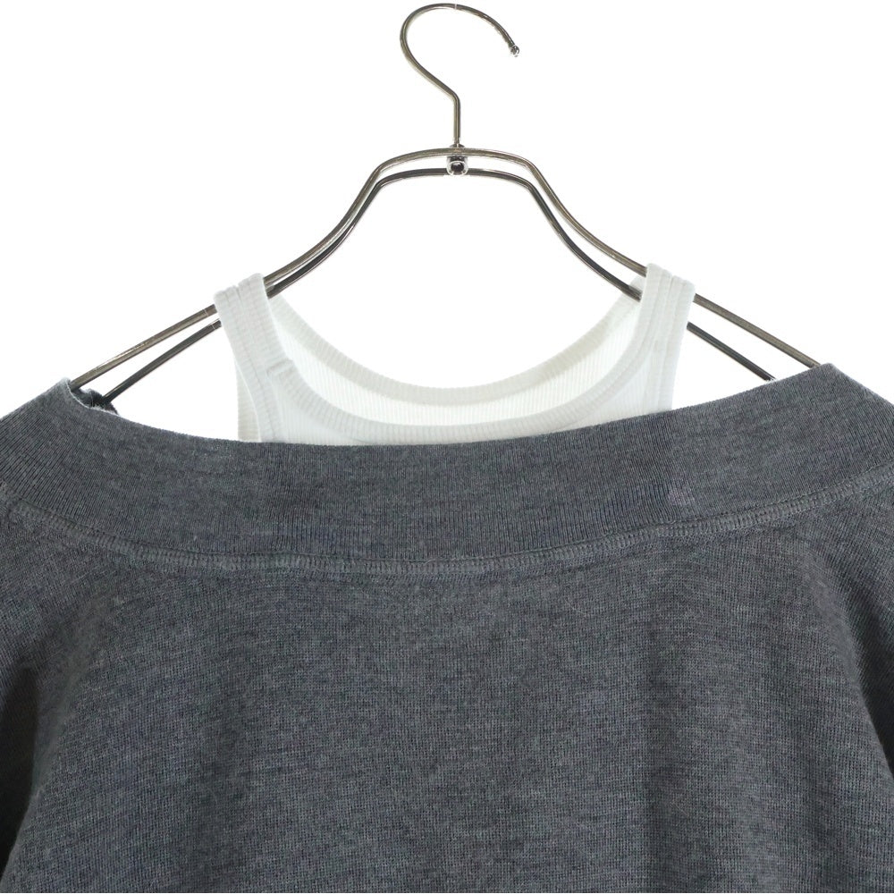 ALEXANDER WANG(アレキサンダーワン) レイヤード 長袖ニット セーター グレー レディース