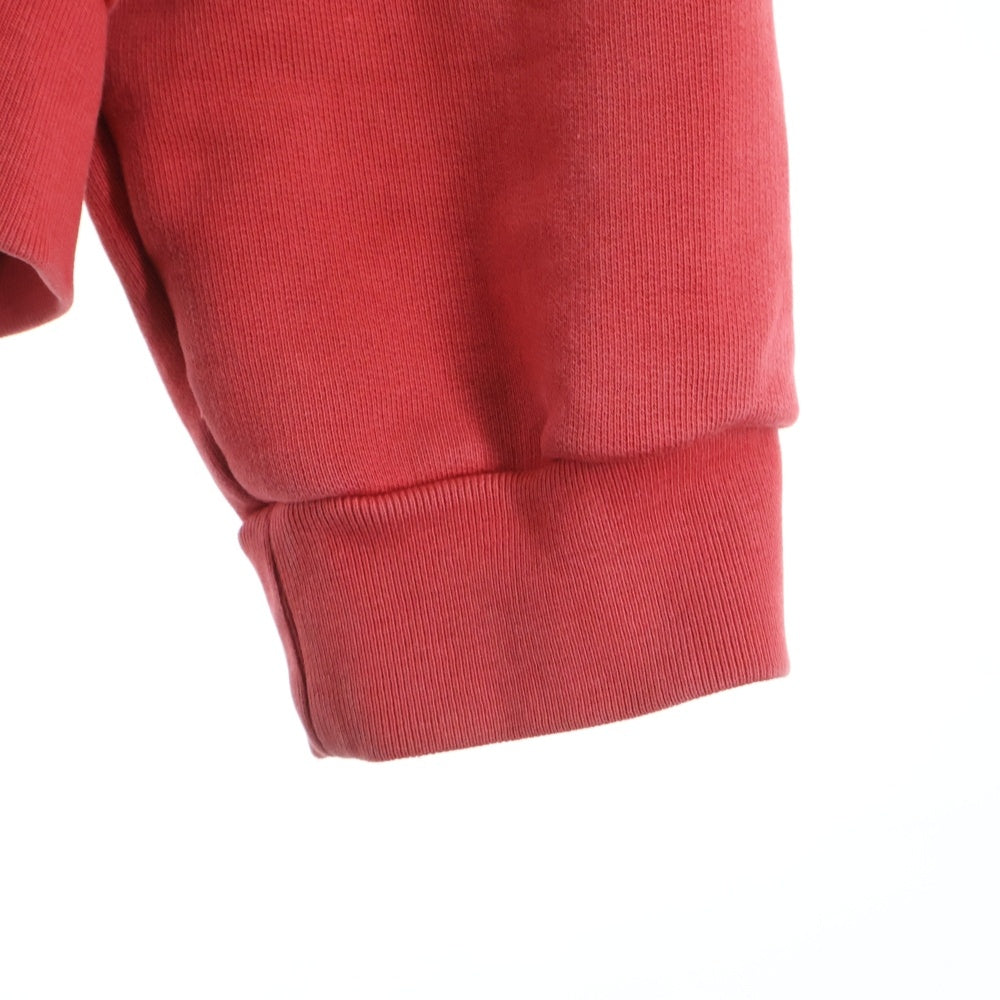 VETEMENTS(ヴェトモン) 16AW Metal Logo Hoodie 韓国限定 メタルロゴ プリント スウェット プルオーバーパーカー レッド MF17TP16