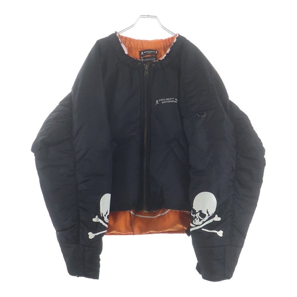 mastermind JAPAN(マスターマインドジャパン) ×PROJECT G/R RECONSTRUCTED BOMBER JACKET プロジェクトジーアール ボンバージャケット MA-1 ブラック