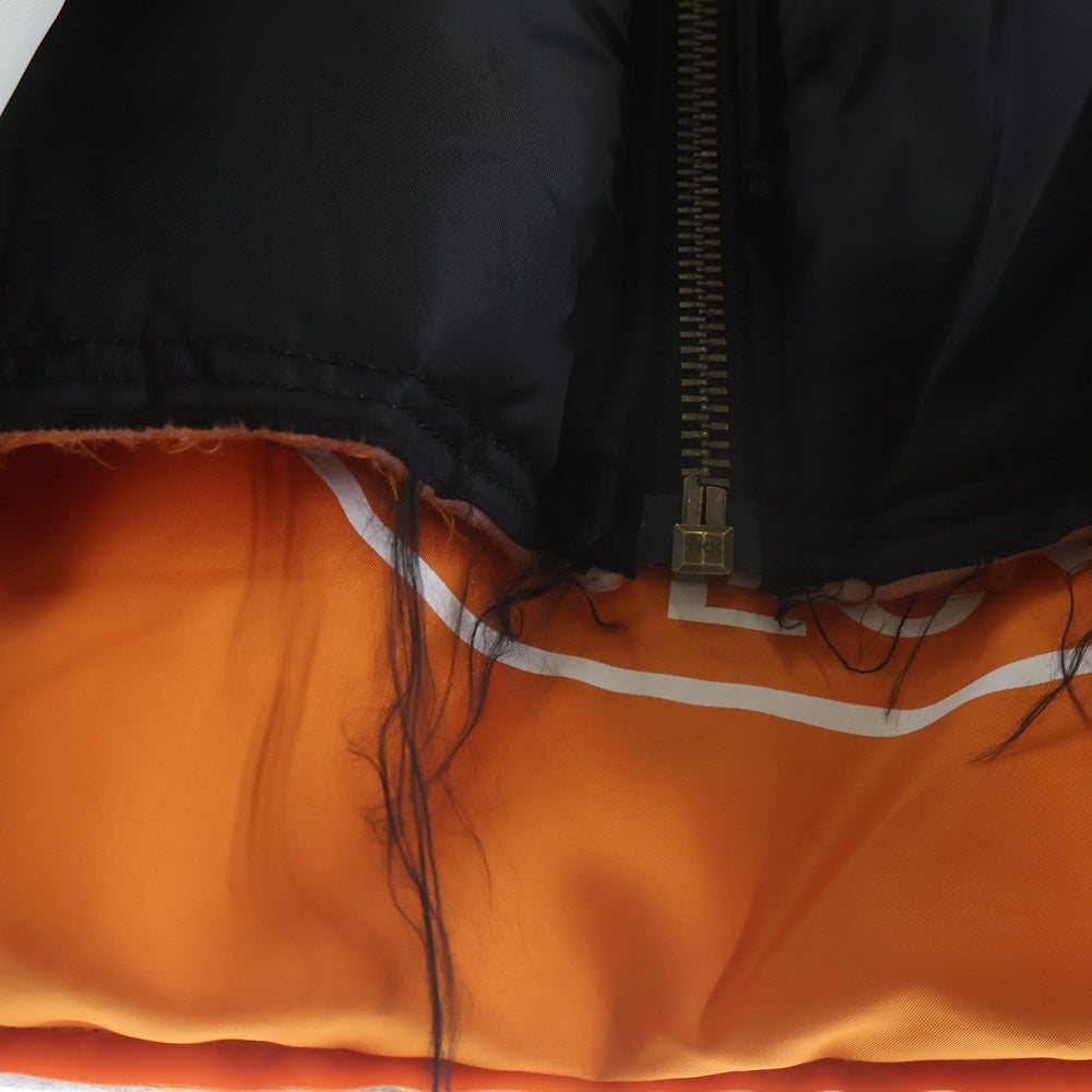 mastermind JAPAN(マスターマインドジャパン) ×PROJECT G/R RECONSTRUCTED BOMBER JACKET プロジェクトジーアール ボンバージャケット MA-1 ブラック