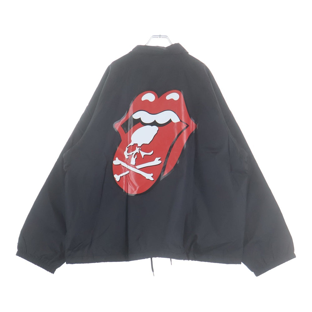 mastermind JAPAN(マスターマインドジャパン) ×ROLLING STONES ローリングストーンズ コーチジャケット ブラック