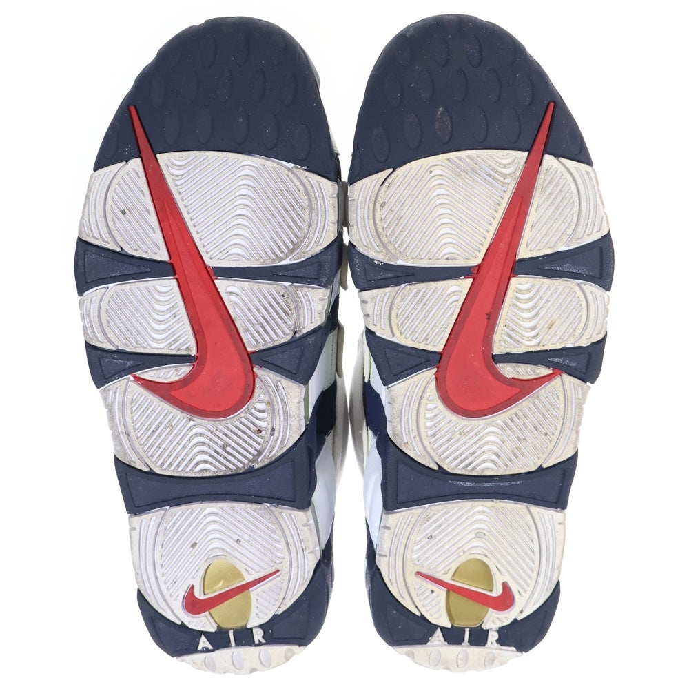 NIKE(ナイキ) AIR MORE UPTEMPO Olinpic エアモアアップテンポ オリンピック ハイカットスニーカー ホワイト/ネイビー US10.5/28.5cm 414962-104