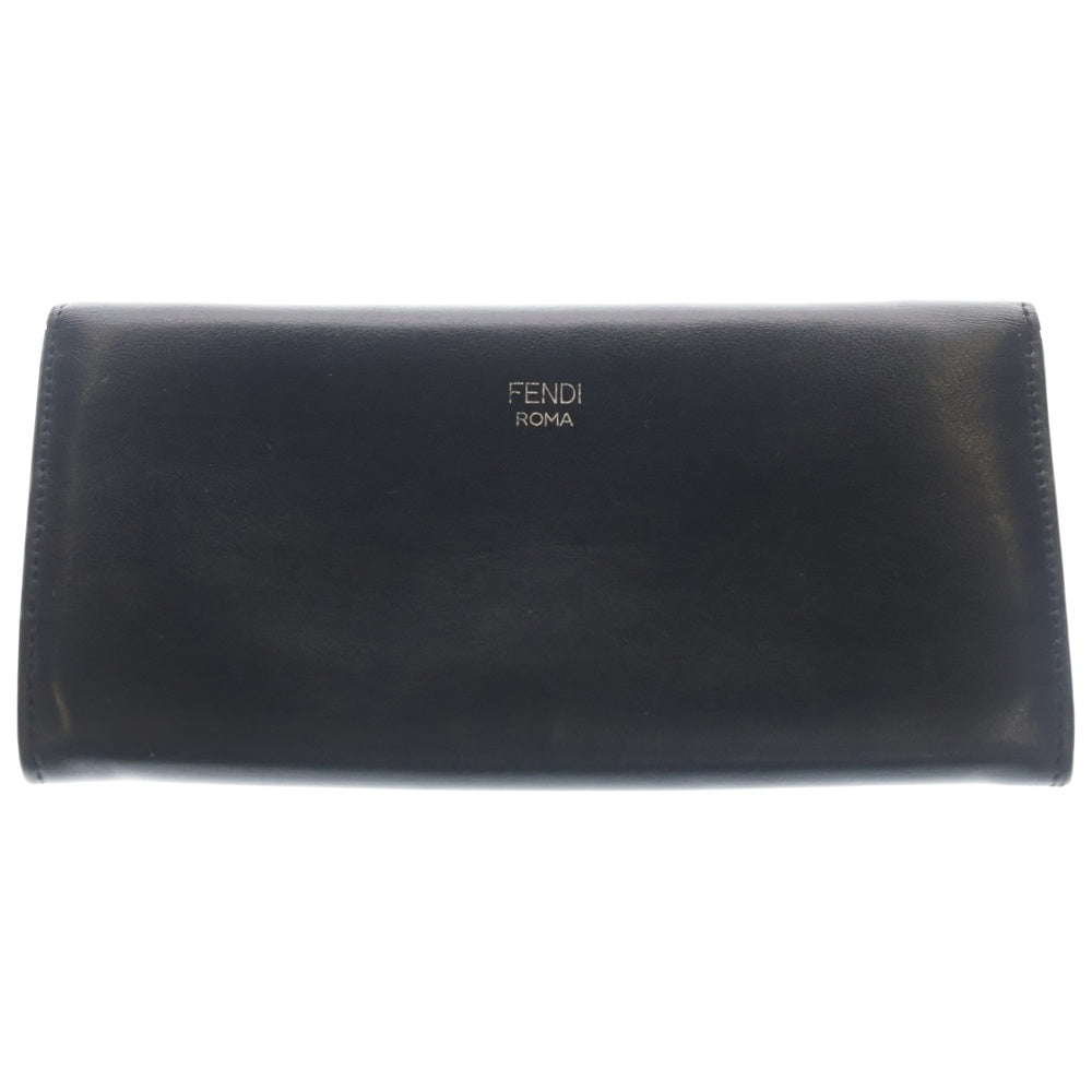 FENDI(フェンディ) チェーンウォレット ヒプノタイズ レザー長財布 ブラック 8M0365 レディース