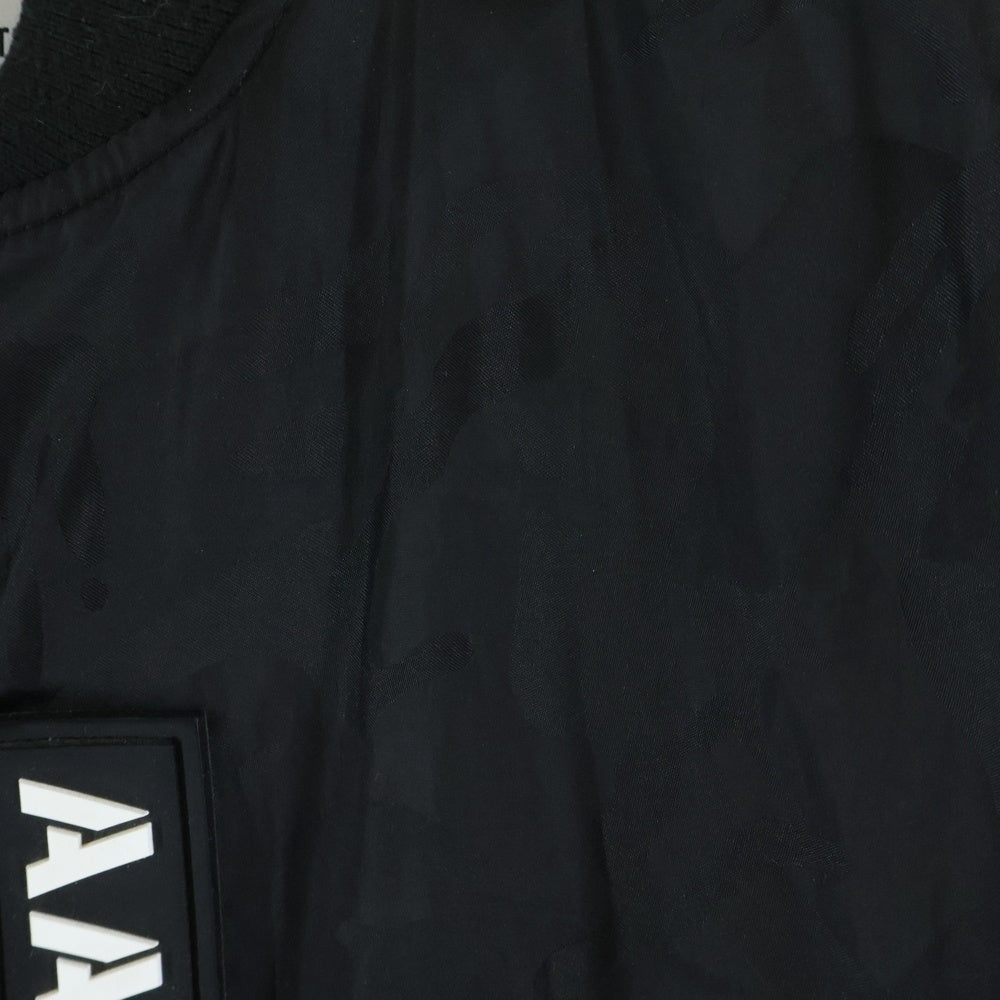 AAPE BY A BATHING APE(エーエイプバイアベイシングエイプ) MA-1 ジップアップ フライトジャケット ボンバージャケット ブラック