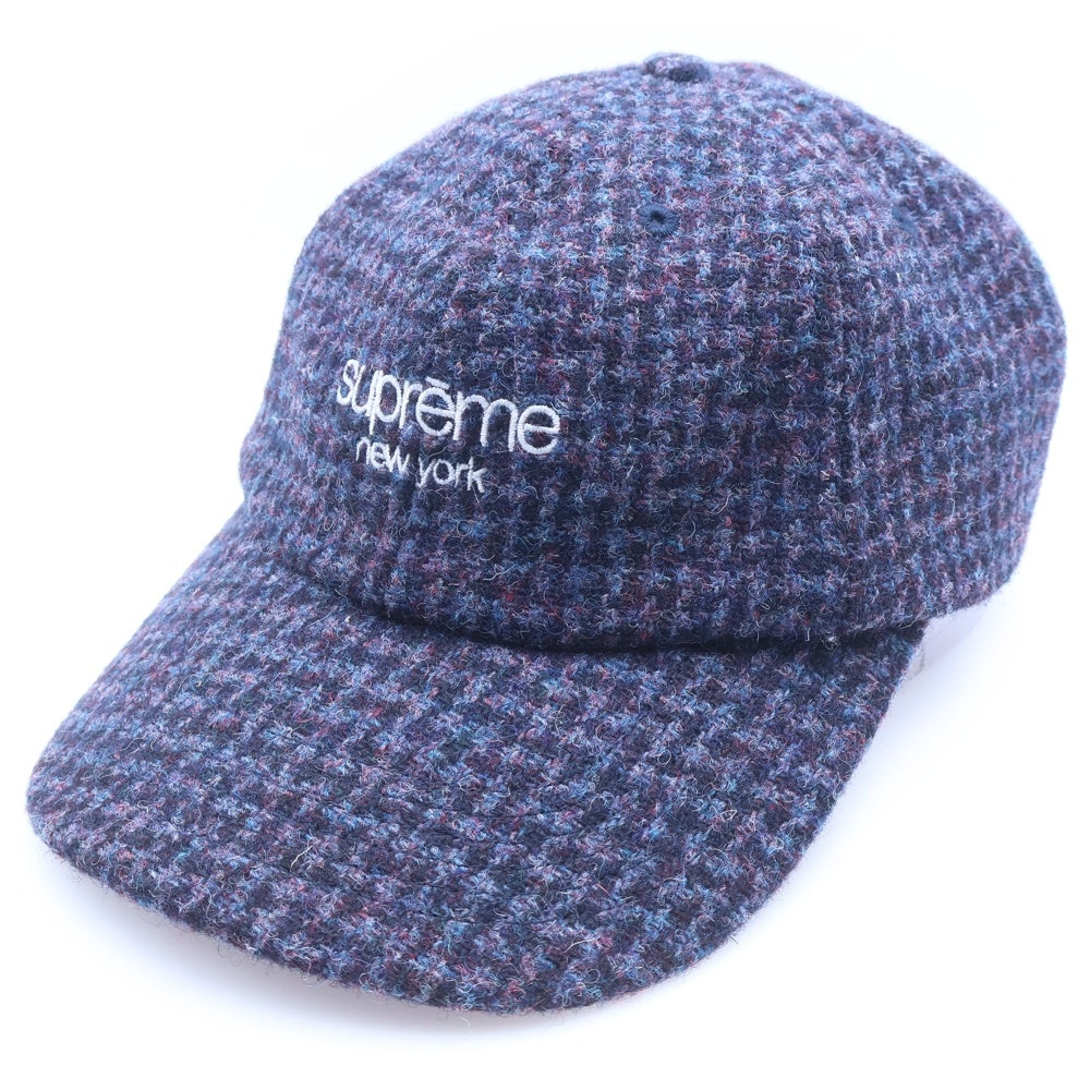 SUPREME(シュプリーム) 24AW Harris Tweed 6Panel Cap ハリスツイード 6パネル キャップ パープル