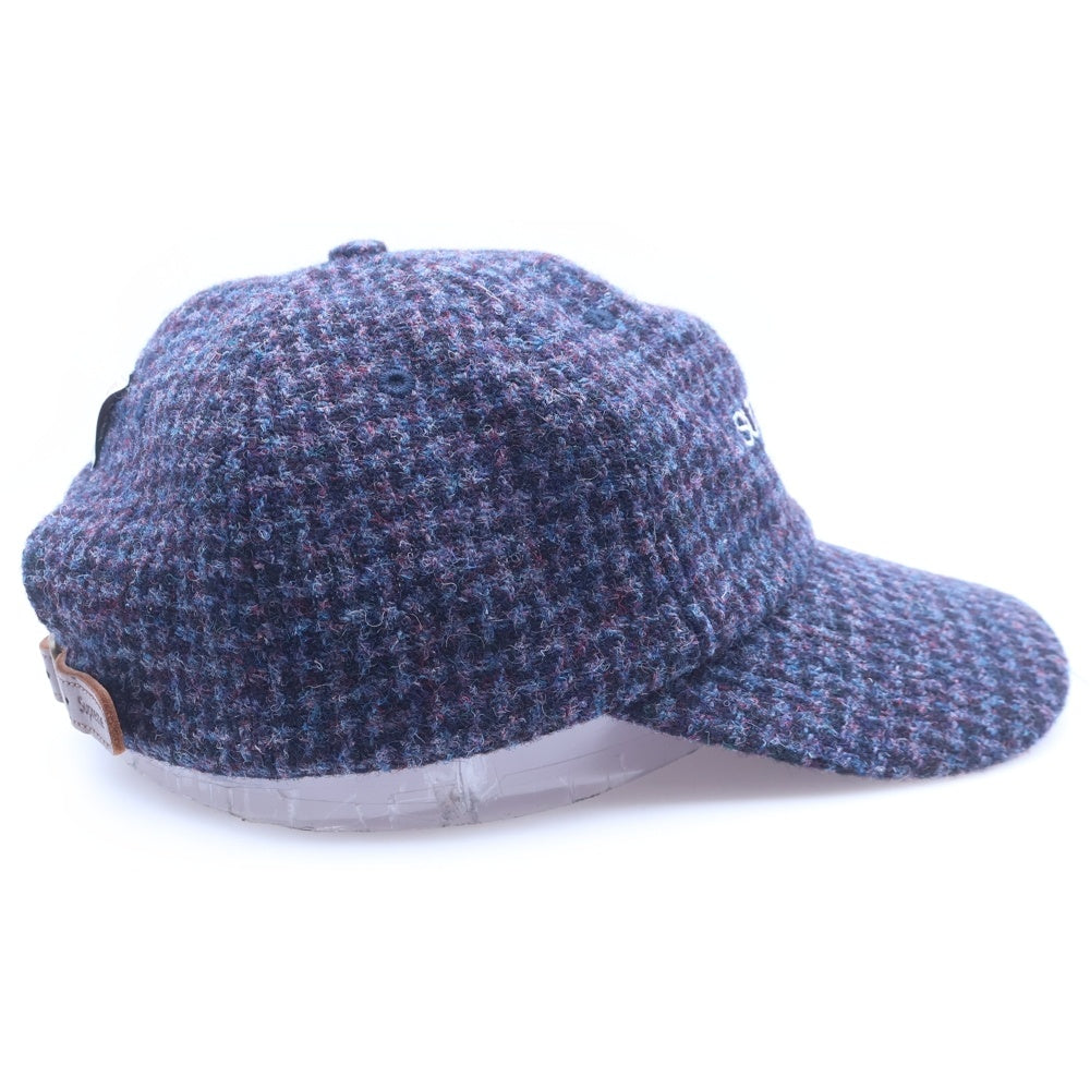 SUPREME(シュプリーム) 24AW Harris Tweed 6Panel Cap ハリスツイード 6パネル キャップ パープル