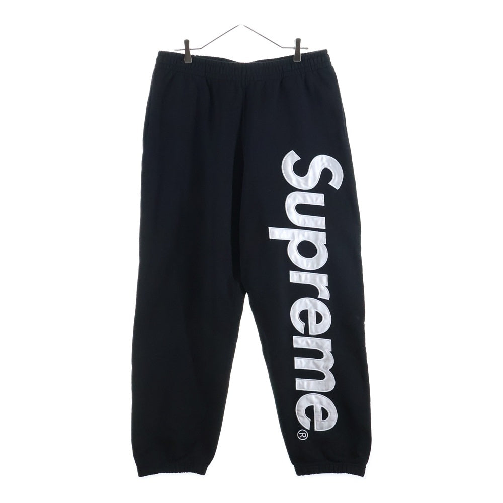 SUPREME(シュプリーム) 24AW Satin Applique Sweatpant サテン アップリケ スウェットパンツ ブラック
