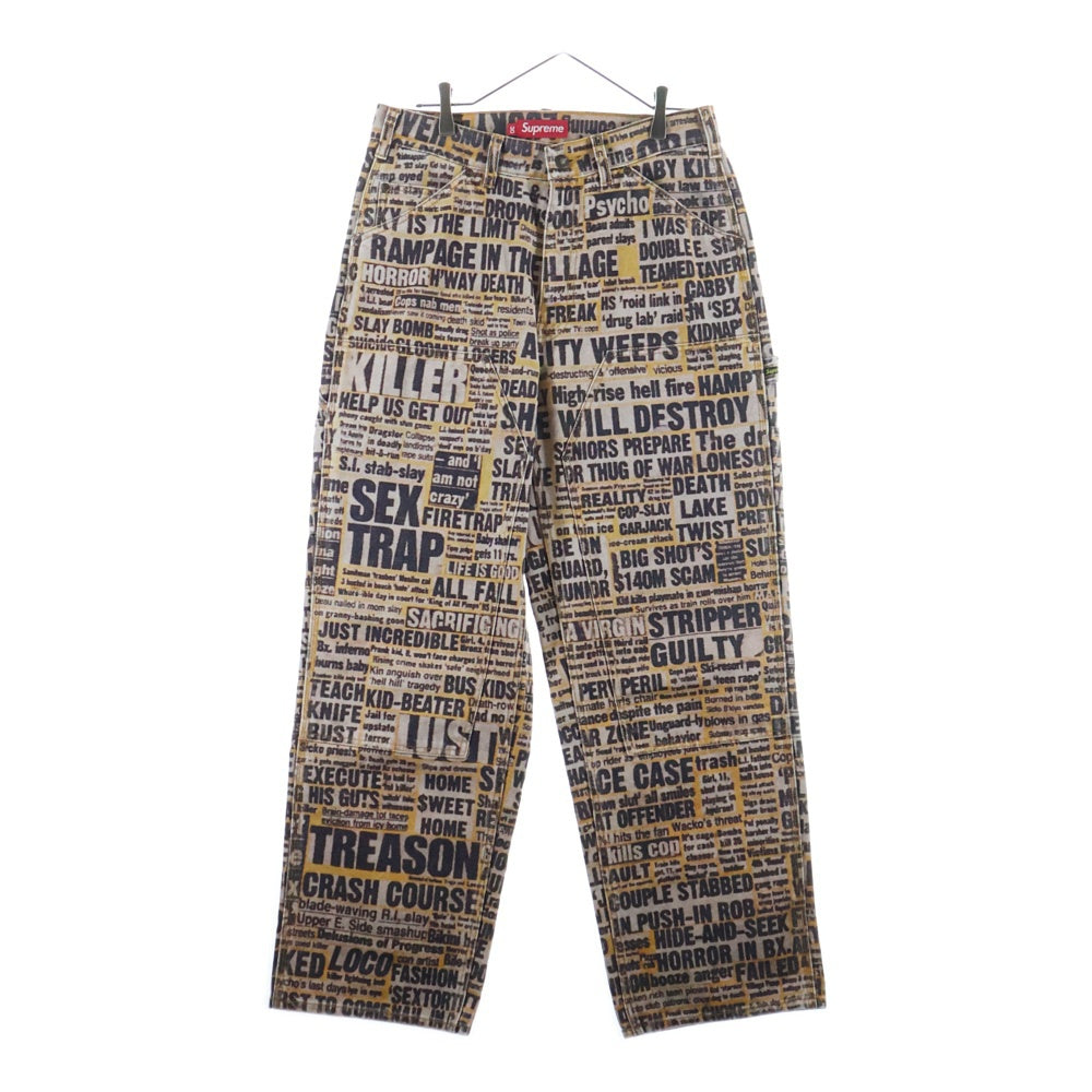 SUPREME(シュプリーム) 25AW ×Dash Snow Double Knee Painter Pant ダッシュスノー ダブルニー ペインターパンツ ブラウン
