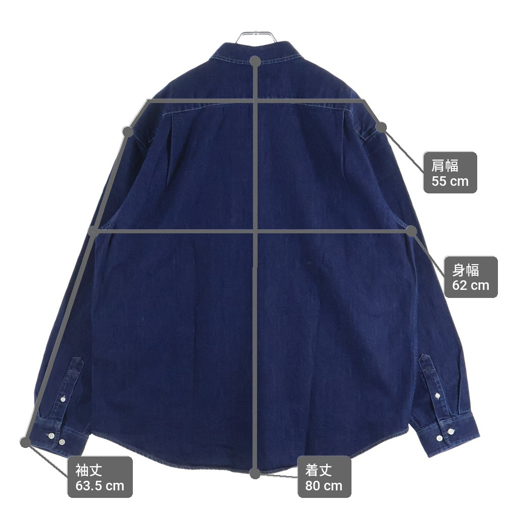 SUPREME(シュプリーム) 25AW Small Box Denim Shirt スモールボックスロゴ 長袖デニムシャツ インディゴ