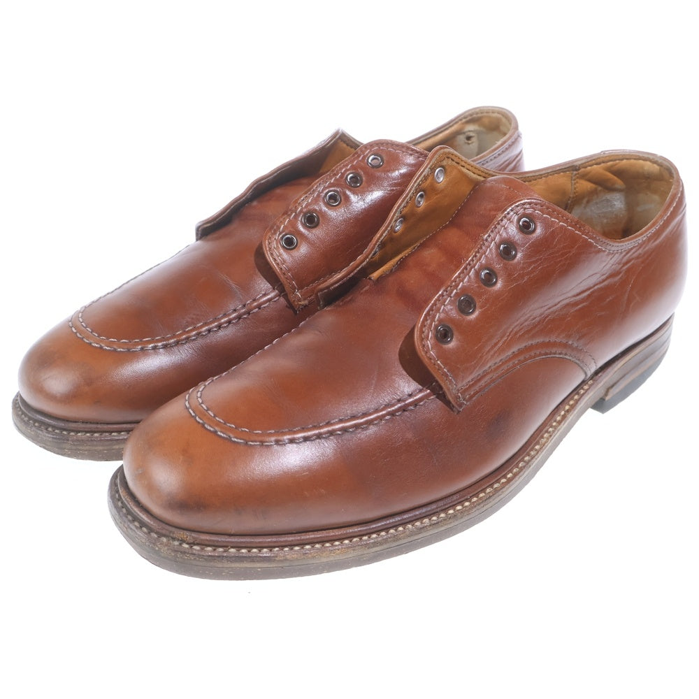 Alden(オールデン) Uチップ レザーシューズ ローファー 革靴 ブラウン 8 1/2