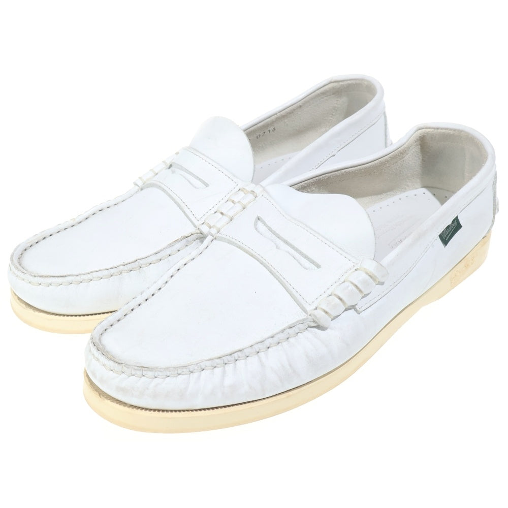 PARABOOT(パラブーツ) レザーコインローファー スリッポンシューズ 革靴 ホワイト 7