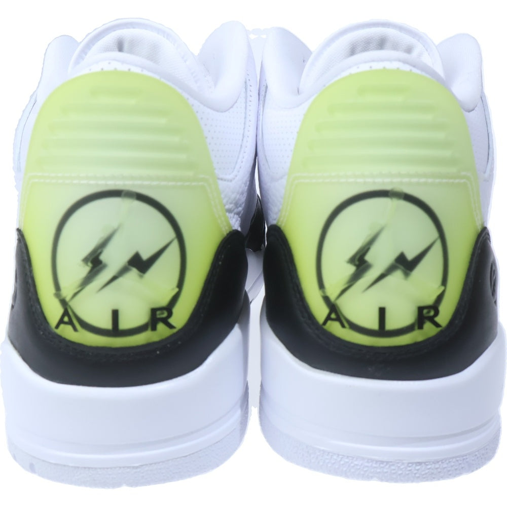 NIKE(ナイキ) ×FRAGMENT DESIGN AIR JORDAN3 RETRO SP DA3595-100 フラグメントデザイン エアジョーダン3 ミッドカットスニーカー ホワイト/ブラック US12/30cm