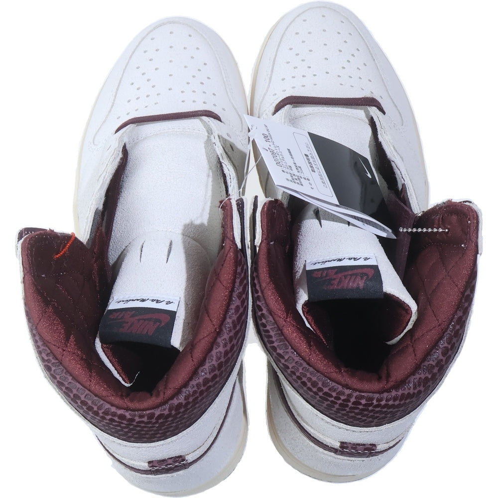 NIKE(ナイキ) ×A MA MANIERE AIR JORDAN 1 RETRO HIGH OG SP DO7097-100 アママニエール エアジョーダン1 ハイカットスニーカー アイボリー/ブラウン US12/30cm
